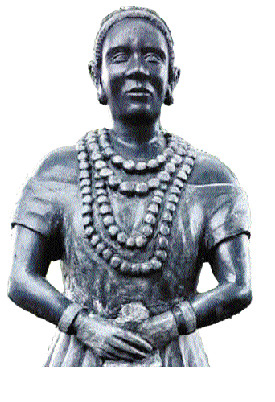 Estátua de Francisca da Silva de Oliveira, a Chica da Silva, em Diamantina: homenagem a uma das grandes personalidades do Brasil -  (crédito: Alberis Mafra/Secretaria de Cultura e Patrimônio de Diamantina/Divulgação)