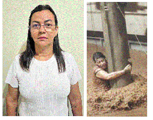 Grata por ter conseguido vencer a enxurrada agarrada a um poste, edna j&aacute; prepara a nova luta, agora para reabrir seu restaurante -  (crédito: Arquivo pessoaL)