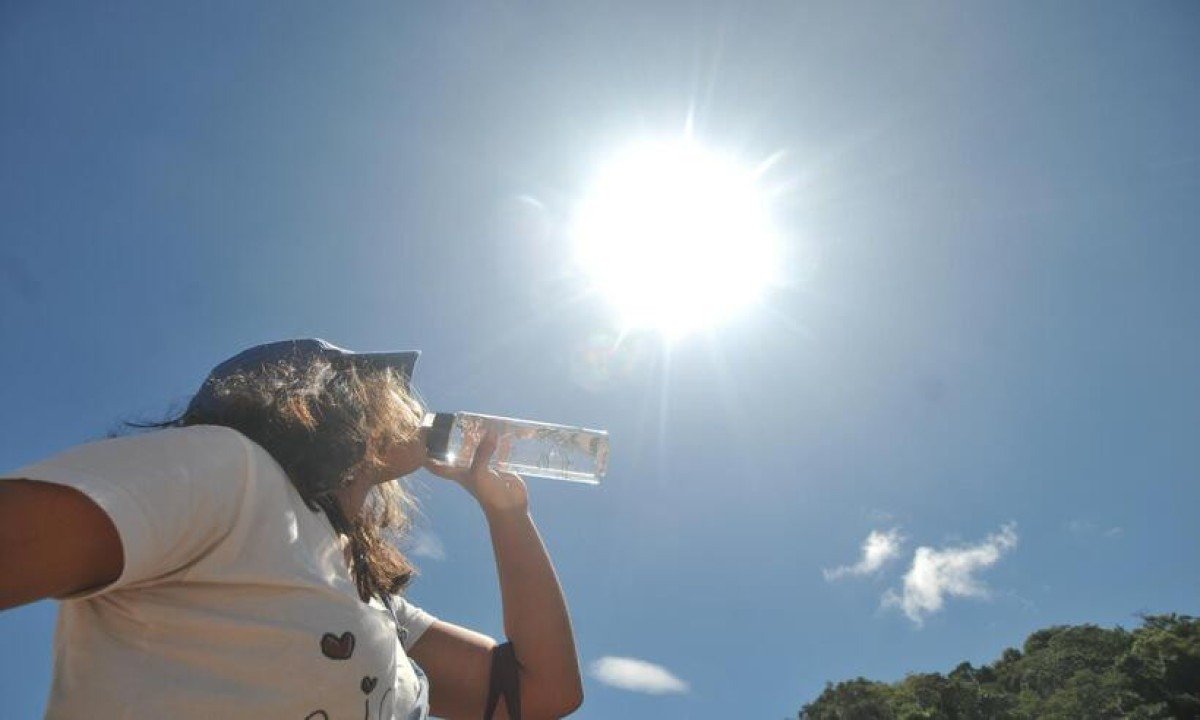 calor em Belo Horizonte -  (crédito: Leandro Couri /EM/D.A Press)