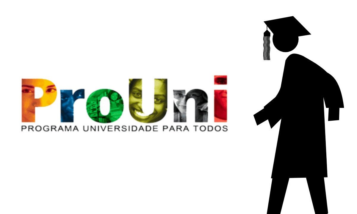 Logomarca do ProUni com imagem de professor em silhueta -  (crédito: ProUni)