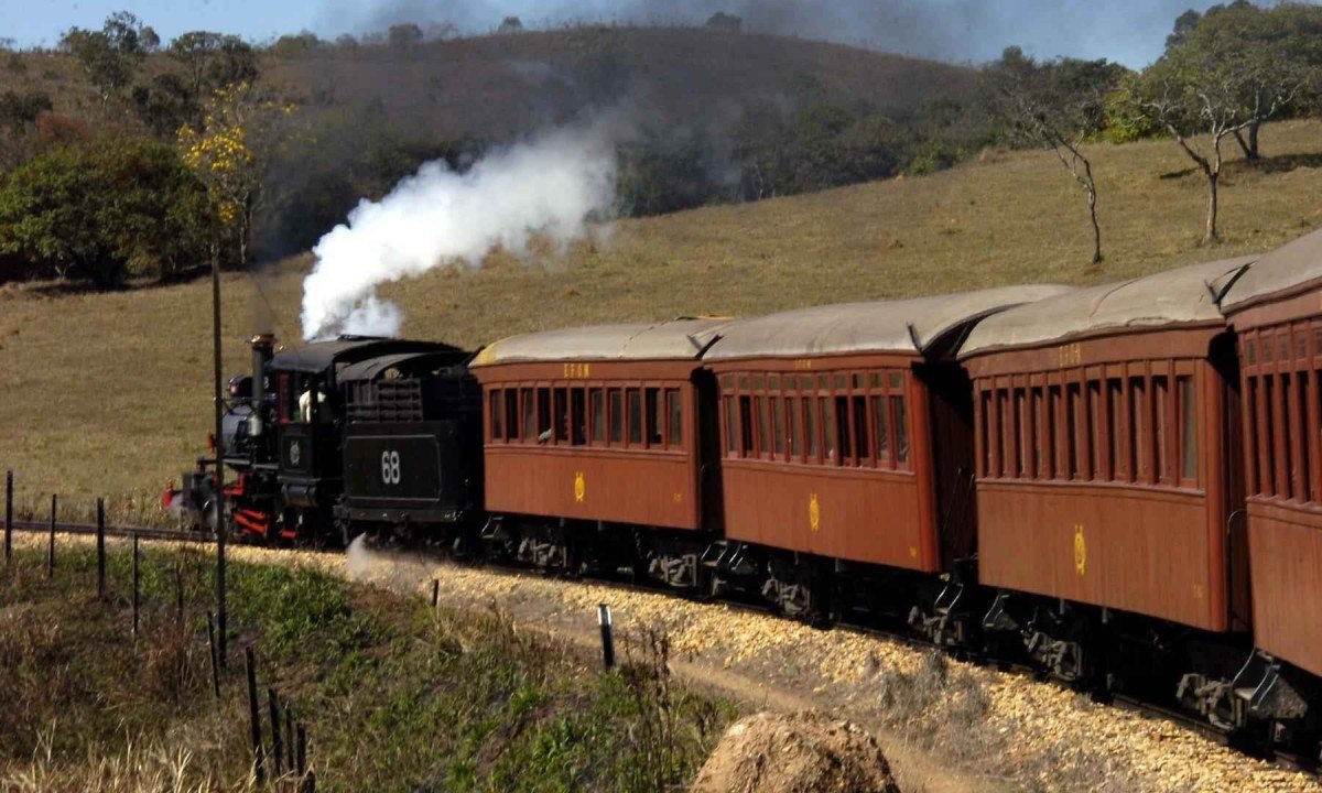 Viagem de trem Maria Fuma&ccedil;a -  (crédito:  Marcos Michelin/EM/D.A Press )