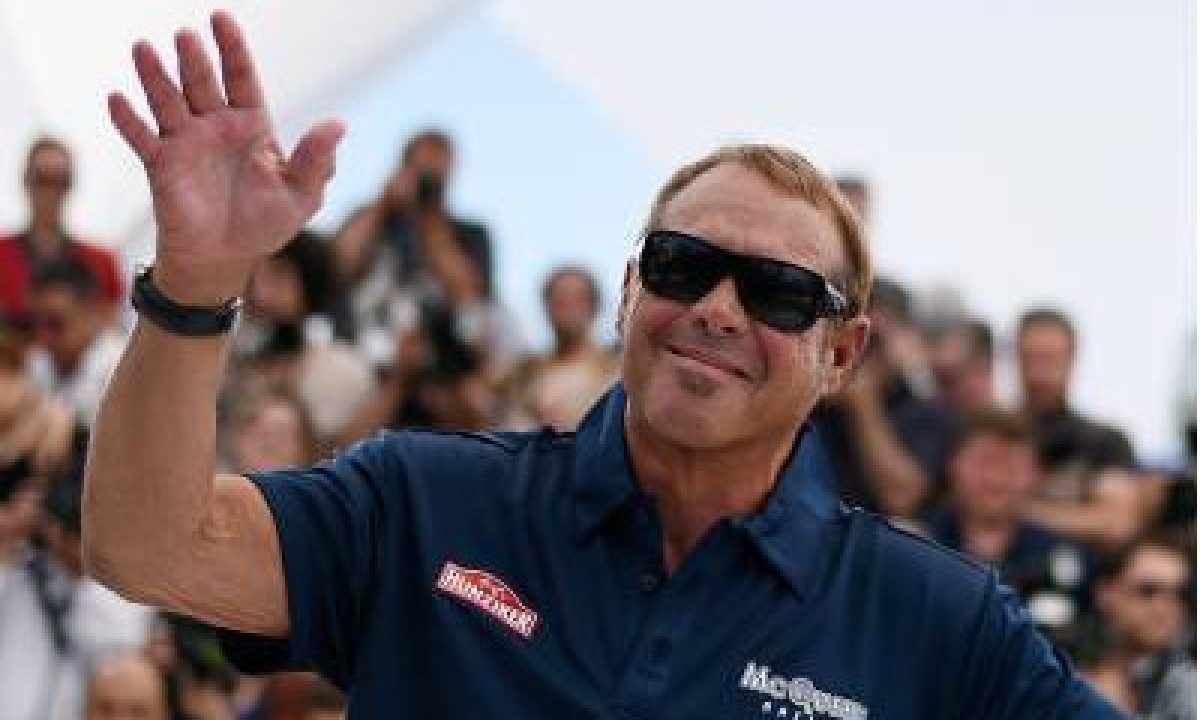 US actor and producer Chad McQueen waves during a photocall for the film 