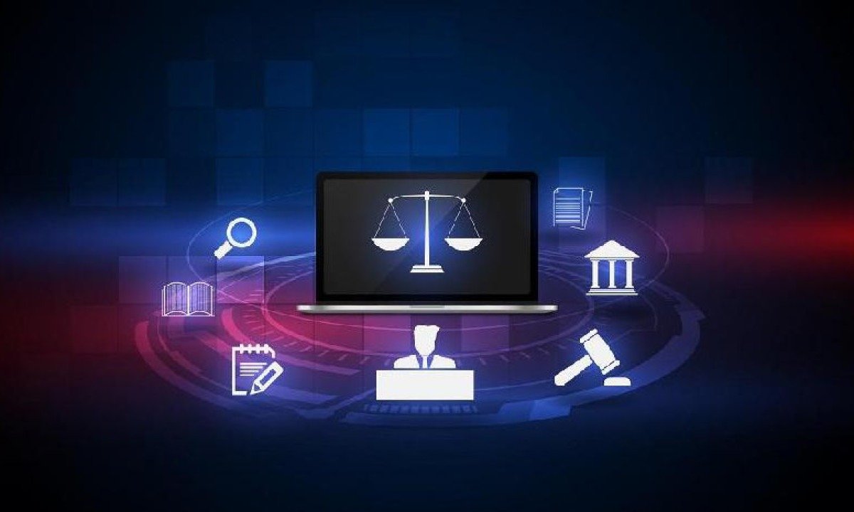 A balança da justiça cercada por vários ícones -  (crédito: Getty Images)