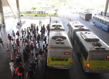 Opera&ccedil;&atilde;o especial de transporte ser&aacute; realizada na Esta&ccedil;&atilde;o S&atilde;o Gabriel (foto) e na Esta&ccedil;&atilde;o Vilarinho neste s&aacute;bado (20/6); no domingo, n&atilde;o haver&aacute; refor&ccedil;o de hor&aacute;rios das linhas -  (crédito: Leandro Couri/EM/D.A.Press)