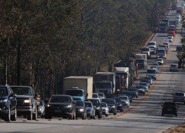 rodovia federal em BH -  (crédito: Jair Amaral/EM/D.A Press)