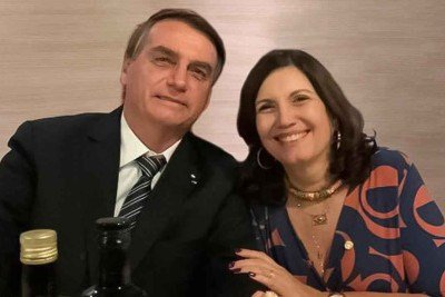 Jair Bolsonaro e Bia Kicis -  (crédito: Redes Sociais/Reprodu&ccedil;&atilde;o)