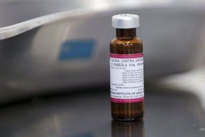 frasco da vacina contra sarampo -  (crédito: Marcelo Camargo/Agência Brasil)