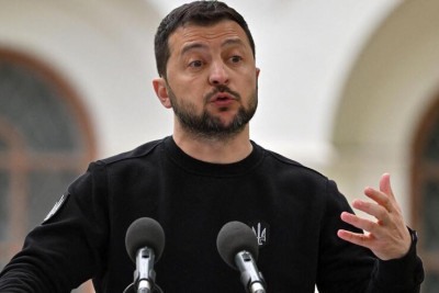 Presidente ucraniano, Volodimir Zelensky -  (crédito: Sergei SUPINSKY / AFP)