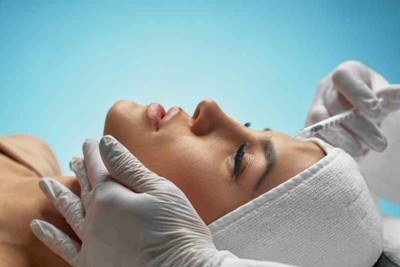 Mulher recebendo injeção de botox -  (crédito: Divulgação)