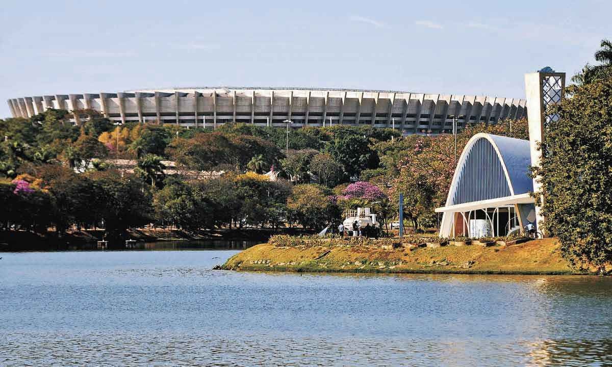 Jogo no Mineir&atilde;o e corrida de rua na orla da Lagoa da Pampulha, previstos para este domingo (18), alteram tr&acirc;nsito na regi&atilde;o -  (crédito: LEANDRO COURI/EM/D.APRESS)