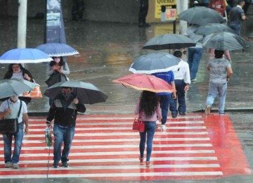 Chuva BH -  (crédito: Leandro Couri/EM/D.A Press)