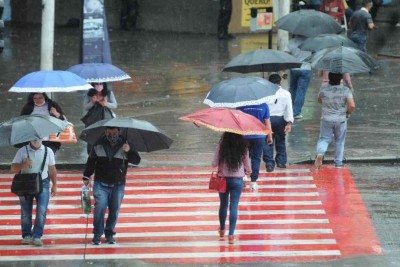 Chuva BH -  (crédito: Leandro Couri/EM/D.A Press)