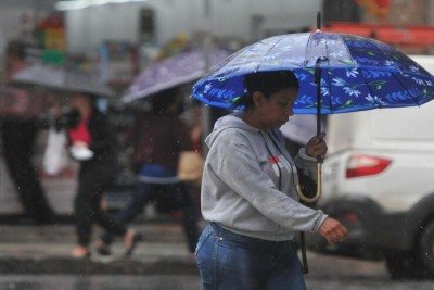 chuva em BH -  (crédito: Leandro Couri /EM/D.A Press)