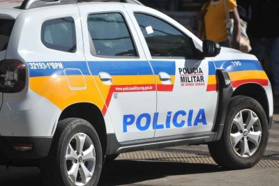 Viatura da PMMG -  (crédito: Leando Couri/EM/ D.A. Press)