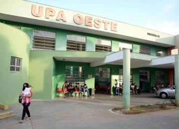 Fachada da UPA Oeste, em BH -  (crédito: Túlio Santos/EM/D.A Press)