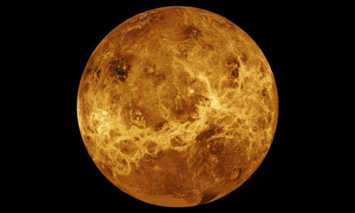 Foto divulgada pela NASA do planeta Venus -  (crédito: Reprodução)