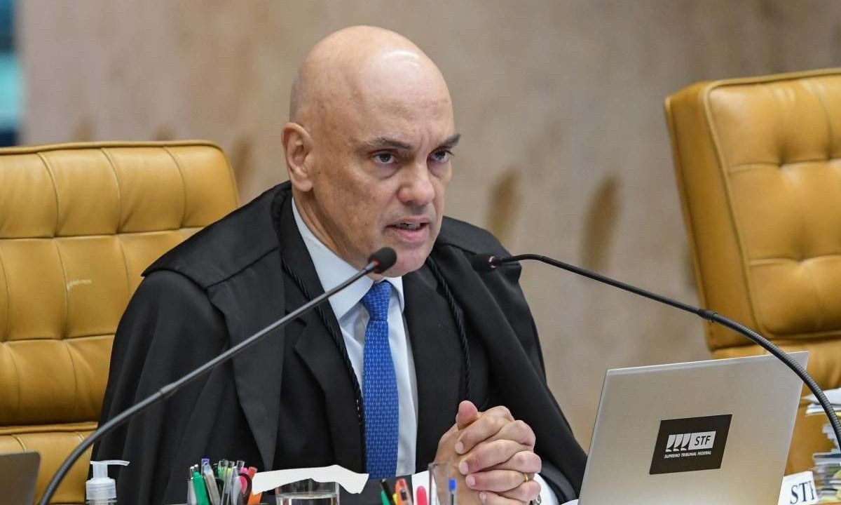 Alexandre de Moraes revelou que um dos planos dos golpistas que invadiram as sedes dos Três Poderes era prendê-lo e enforcá-lo após o golpe
 -  (crédito: Carlos Moura/SCO/STF)