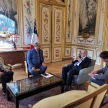 Vice de MG se reúne com embaixador na França para estreitar laços - Aline Gonçalves / Imprensa MG