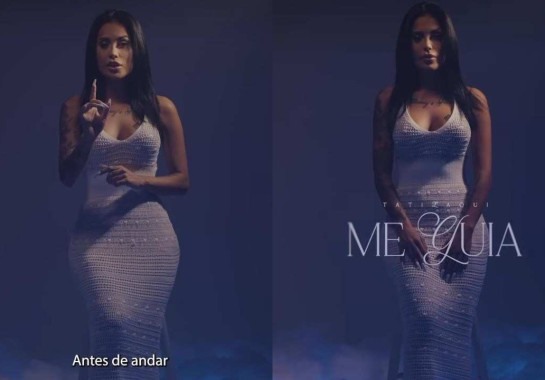 Cantora utiliza vestido branco em clipe da nova música lançada nesta sexta-feira (3/11) -  (crédito: Reprodução/Instagram)