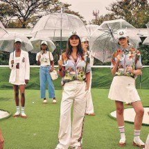 Verão, moda e golfe - Juliana Rocha, Marcel Blanco e Luan Eduardo/divulgação