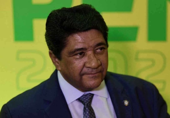 Ednaldo Rodrigues assumiu a presidência da CBF em 2021 -  (crédito: MAURO PIMENTEL / AFP – 30/6/22)