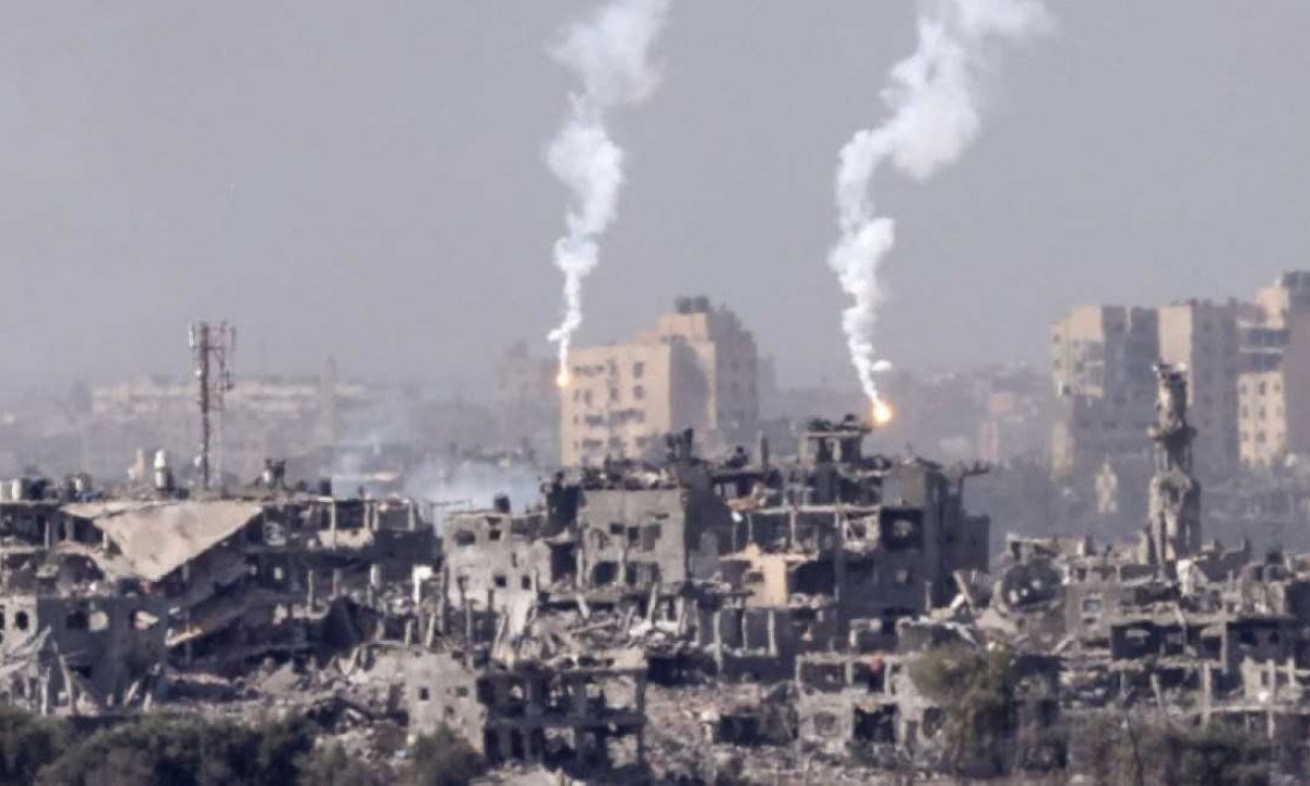 Bombardeio em Gaza - (crédito: JACK GUEZ/AFP) Bombardeio em Gaza - (crédito: JACK GUEZ/AFP)