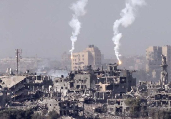 Bombardeio em Gaza -  (crédito: JACK GUEZ/AFP)