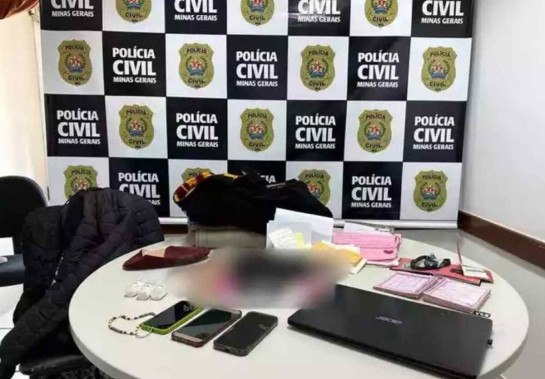 Material encontrado com a mulher foi apreendido pela Polícia Civil
 -  (crédito: PCMG)