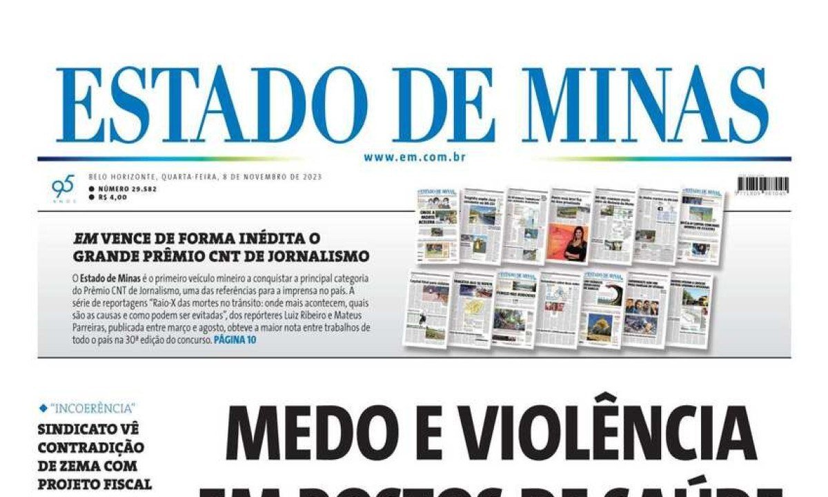 Capa Estado de Minas - (crédito: Alexandre Perez)