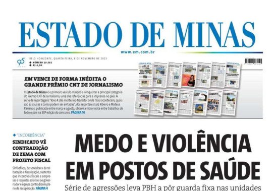 Capa Estado de Minas -  (crédito: Alexandre Perez)