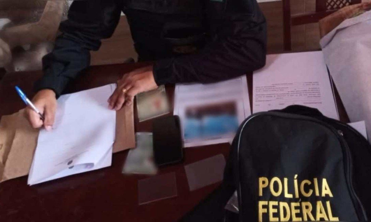 56 mandados, expedidos pelo Juízo da Justiça Estadual em Uberaba, foram cumpridos em cidades de Minas e São Paulo. Desses, 22 são mandados de prisão preventiva e 34 mandados de busca e apreensão -  (crédito: PF/Divulgação)