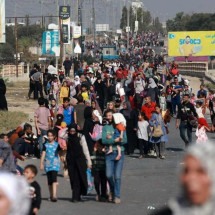 Hamas acusa ONU de 'conluio' com Israel no 'deslocamento forçado' de civis em Gaza -   MOHAMMED ABED / AFP
