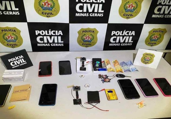 Equipamentos apreendidos pela Polícia Civil -  (crédito: Divulgação/PCMG)