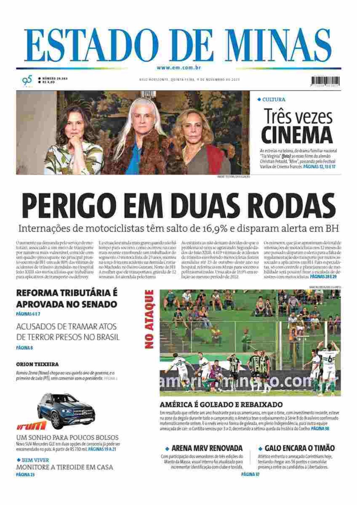 Confira A Capa Do Jornal Estado De Minas Do Dia 09112023 2793