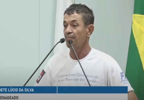 Valdete Lúcio da Silva é conhecido como ‘Baleiro’  -  (crédito: TV Câmara Municipal de Frutal/Divulgação)