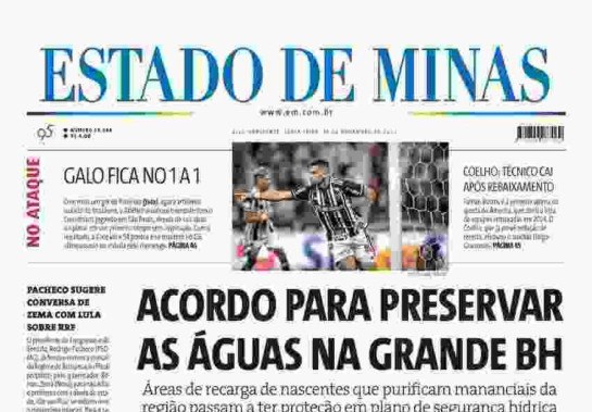 Estado de Minas do dia 10/11/2023 -  (crédito: Alexandre Perez)