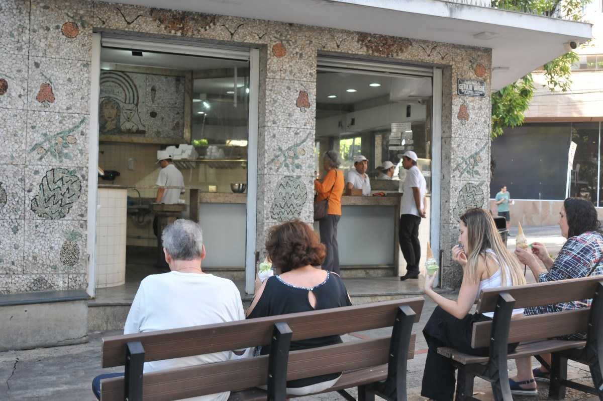 As sorveterias mais antigas de BH. Na foto Soverteria Sao Domingos, na Avenida Getulio Vargas, na Savassi.       