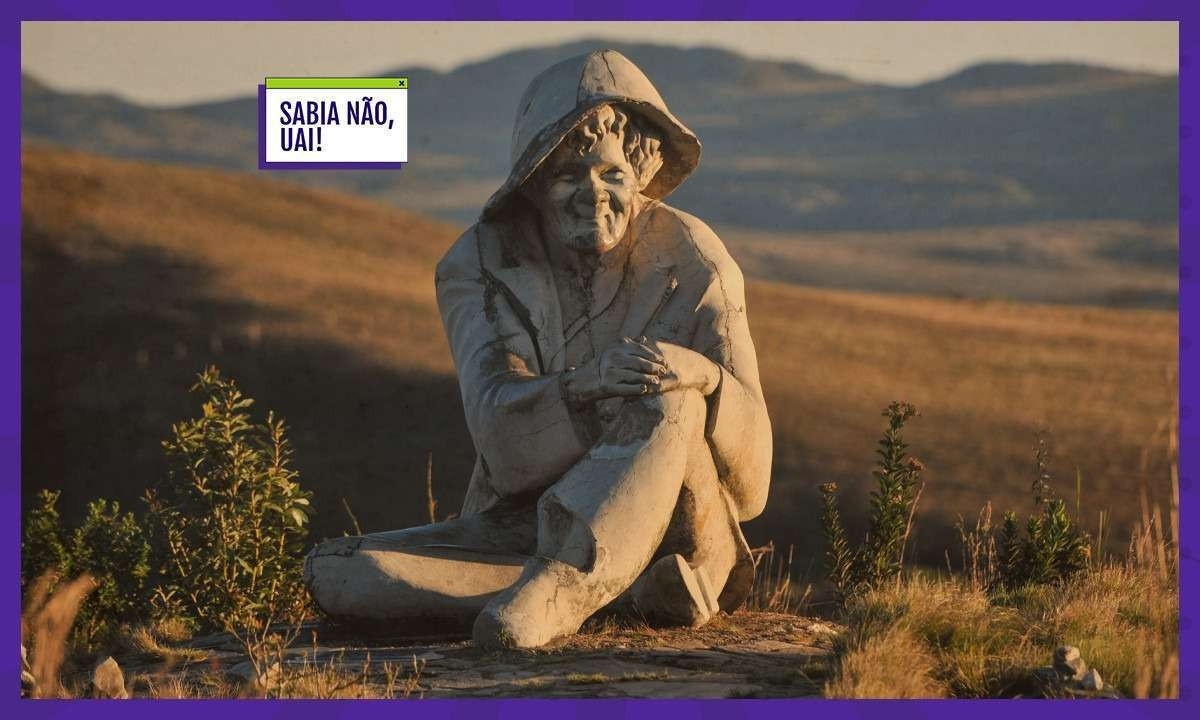 A estátua do Juquinha, na Serra do Cipó, é uma parada obrigatória para turistas - (crédito: arte sobre foto de Leandro Couri/EM/D.A Press) A estátua do Juquinha, na Serra do Cipó, é uma parada obrigatória para turistas - (crédito: arte sobre foto de Leandro Couri/EM/D.A Press)