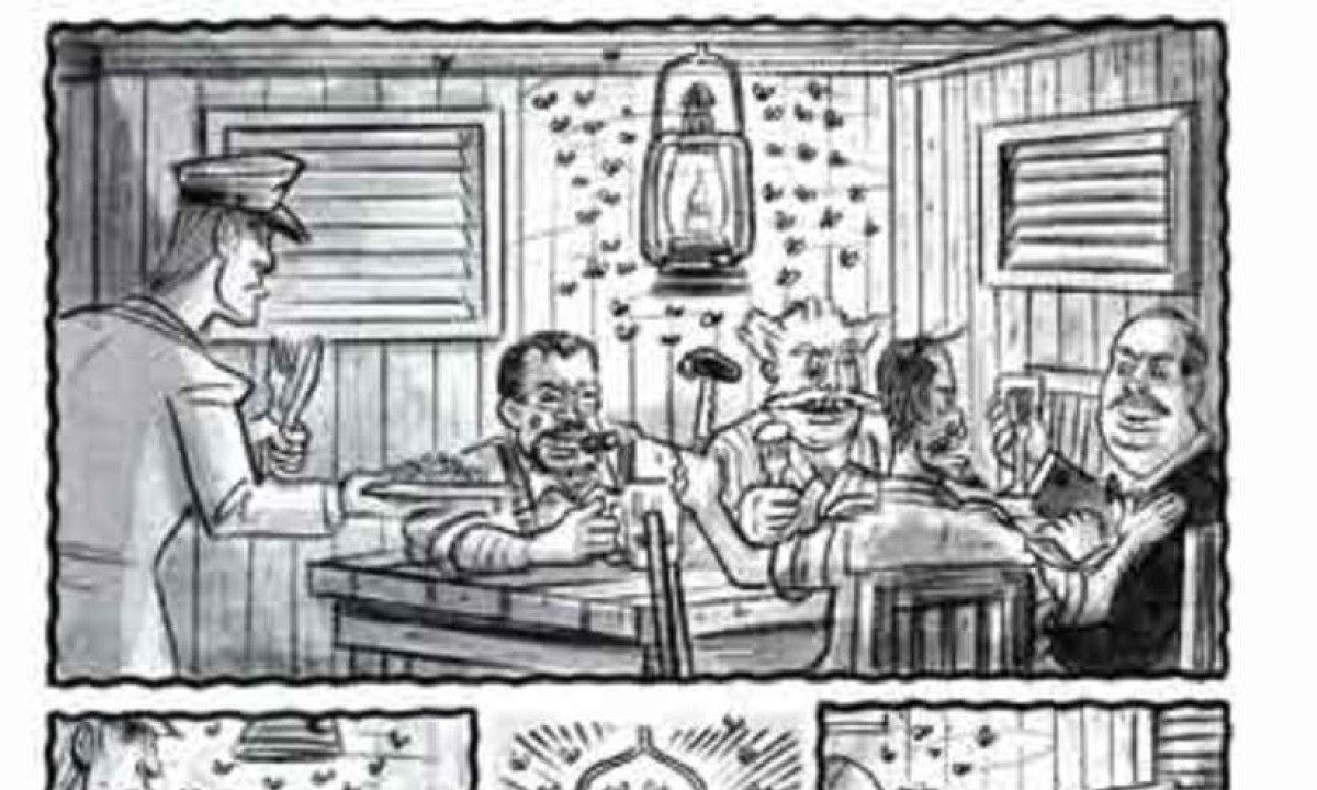 ilustraçao do livro CORAÇÃO DAS TREVAS"
 -  (crédito: reprodução)