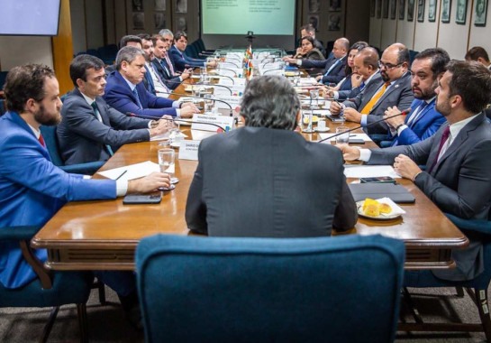 Haddad se reuniu com governadores do Sul e Sudeste e se comprometeu em avaliar a mudança com a equipe técnica da Fazenda -  (crédito: Diogo Zacarias/Ministério da Fazenda)