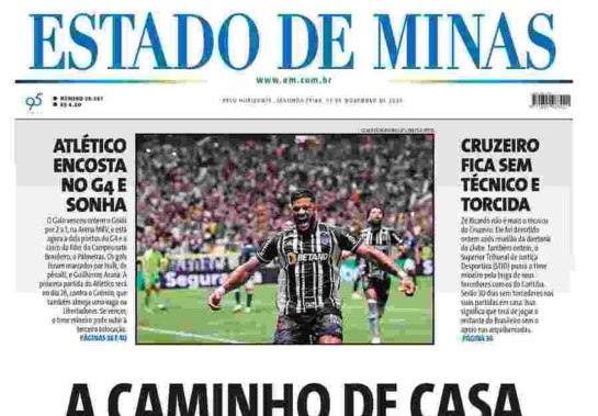 Confira a capa do Jornal Estado de Minas do dia 13/11/2023 -  (crédito: Carlos Augusto)