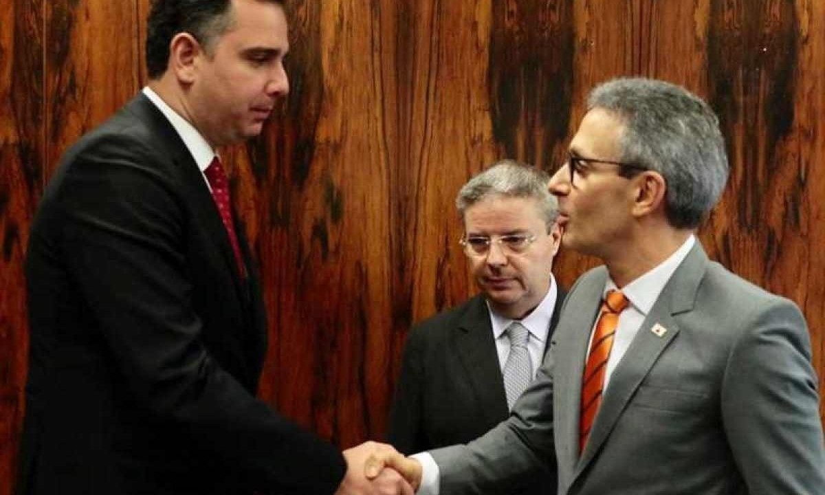 Governador Romeu Zema pede ajuda para Rodrigo Pacheco para negociar dívida de Minas
 -  (crédito: Agência Minas/Reprodução)