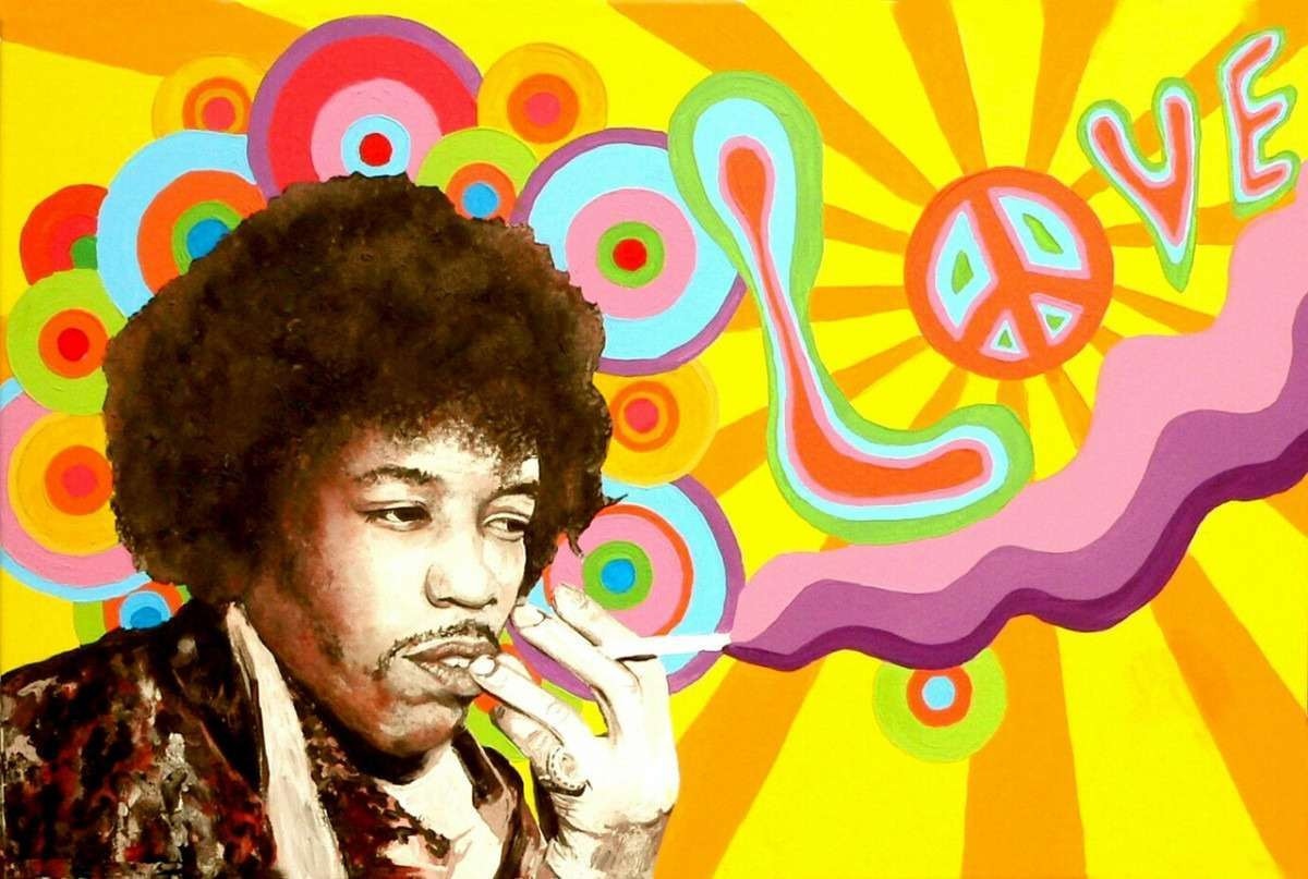 Jimi Hendrix tem desenhos psicodélicos feitos nos anos 1960 postos à venda