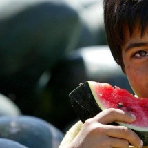 Como as melancias viraram um símbolo palestino - Getty Images