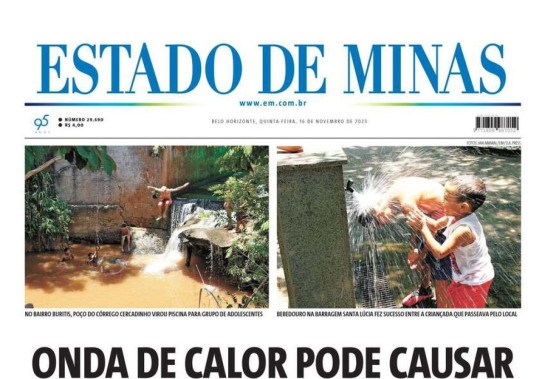 Estado de Minas do dia 16/11 -  (crédito: Estado de Minas)