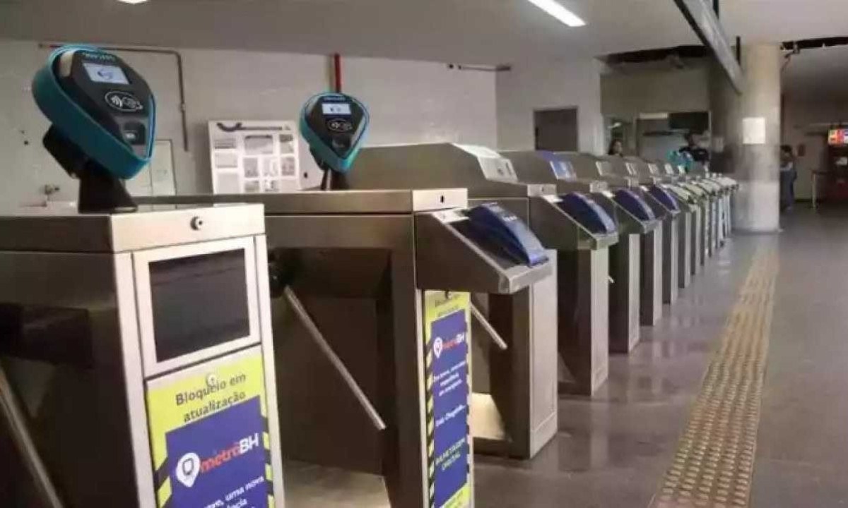 Metrô parou de aceitar bilhetes de papel na manhã desta quinta-feira (16/11) -  (crédito: Metrô BH/Divulgação)