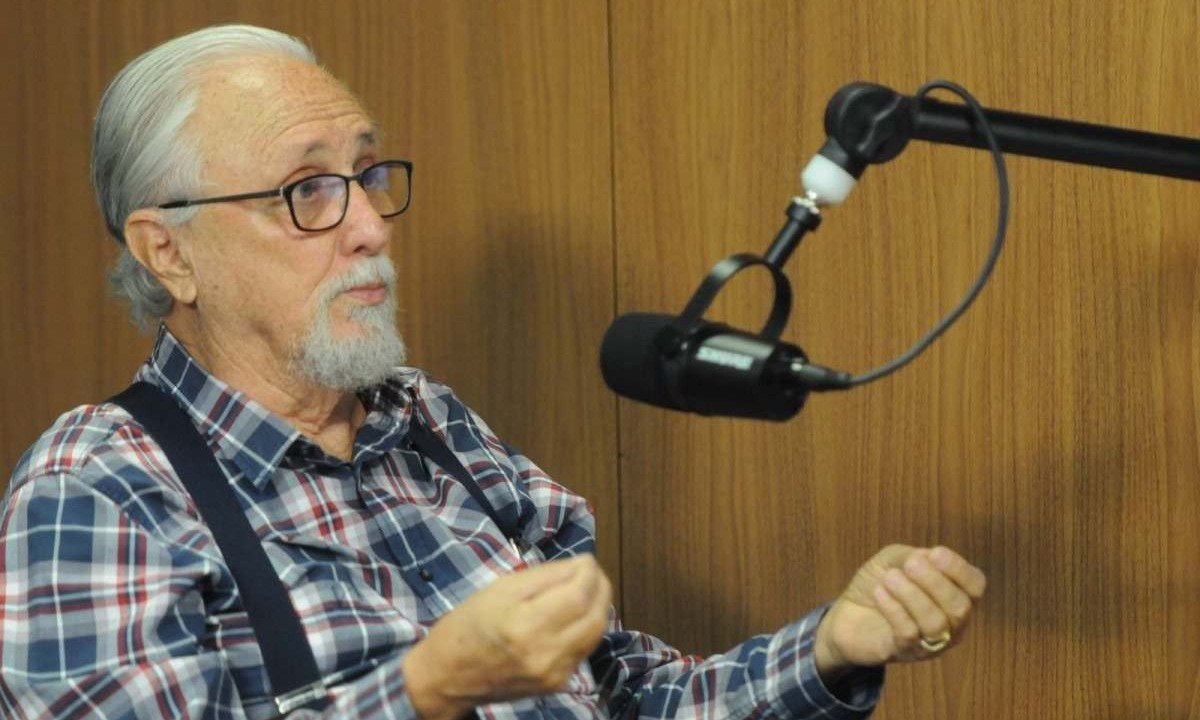 Olavo Romano, em entrevista ao Podcast &quot;Divirta-se&quot;, do Estado de Minas -  (crédito: Leandro Couri/EM/D.A Press.)