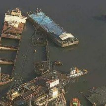 Um ano após colisão, embarcações continuam abandonadas no RJ - Reprodução TV  Globo