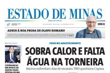 Confira a Capa do Jornal Estado de Minas do dia 10/08/2023