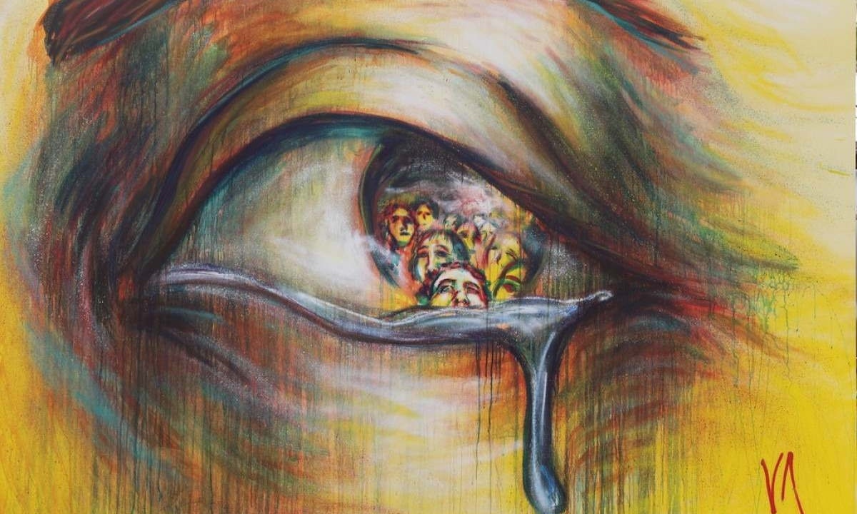 Painel da ONU sobre violência contra a mulher, da artista Vanessa Rosa - (crédito: Vanessa Rosa) Painel da ONU sobre violência contra a mulher, da artista Vanessa Rosa - (crédito: Vanessa Rosa)